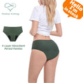Shanhao OEM Custom Seamless Leakproof Panties Organic Cotton Menstrual Underwear Anti-side Leakage Heavy Flow Period Panties