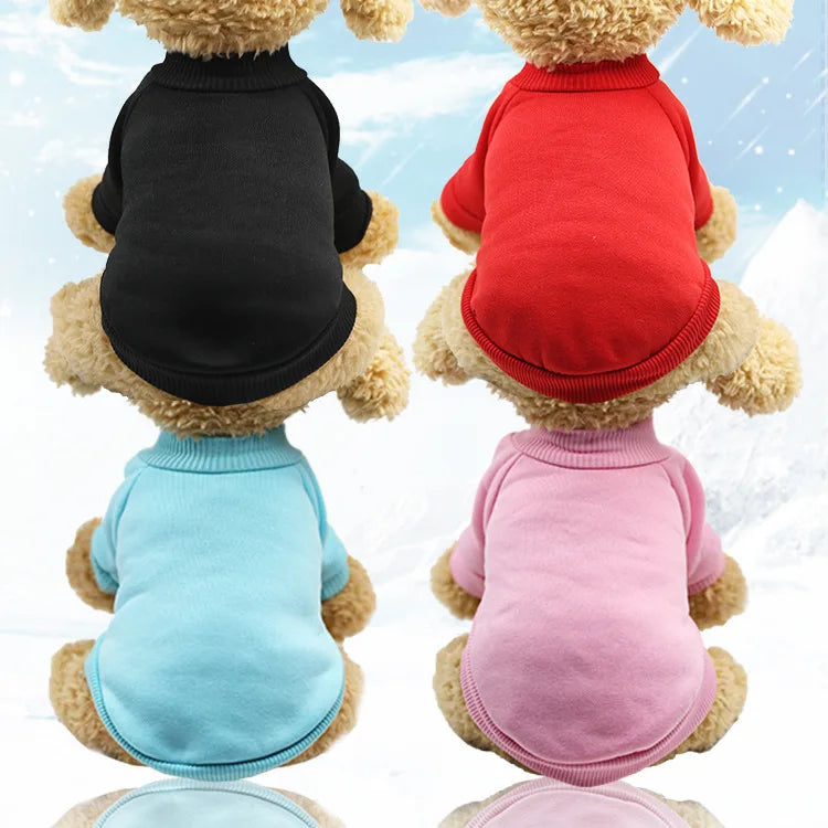 2022 Fashion Wholesale Soft Cheaper Autumn Winter Pet Cat Dog Clothes Simple Warm Dog Clothes