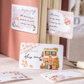 1 Roll Sticky Note Roll Warm Coffee Diary Series Coffee Theme Handbook Material Decoration