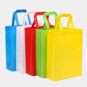 Urgent Reusable Custom Trolley Cart Foldable Online Shopping Tote Bags Eco Customized Promotion Non-Woven Bag Striped 2 Pcs Set