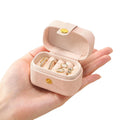 Portable Multi-layer Jewelry Organizer Box Earrings Rings Pu Leather Jewelry Storage Box
