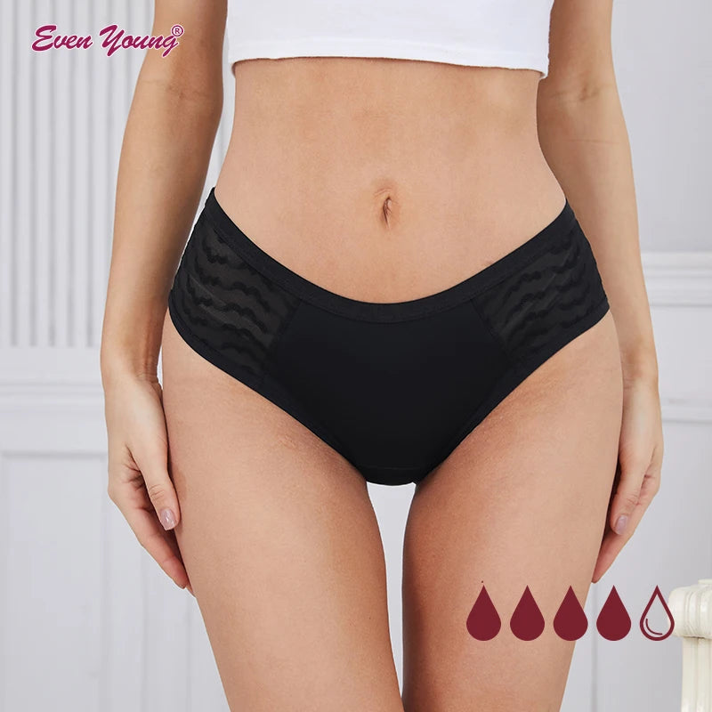New Design Physiological Menstrual Panty Nylon Sanitary Bragas Tanga Period Panty for Women