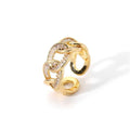 Wholesale Personalized Gifts Valentine's Day Fashion Classic Rings Gold Plated Stacking Ring