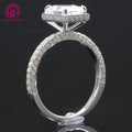 Dropshipping Beautiful Wedding Rings 925 Sterling Silver 2carat Ridiant Moissanite Diamond Engagement Ring MegaBDM