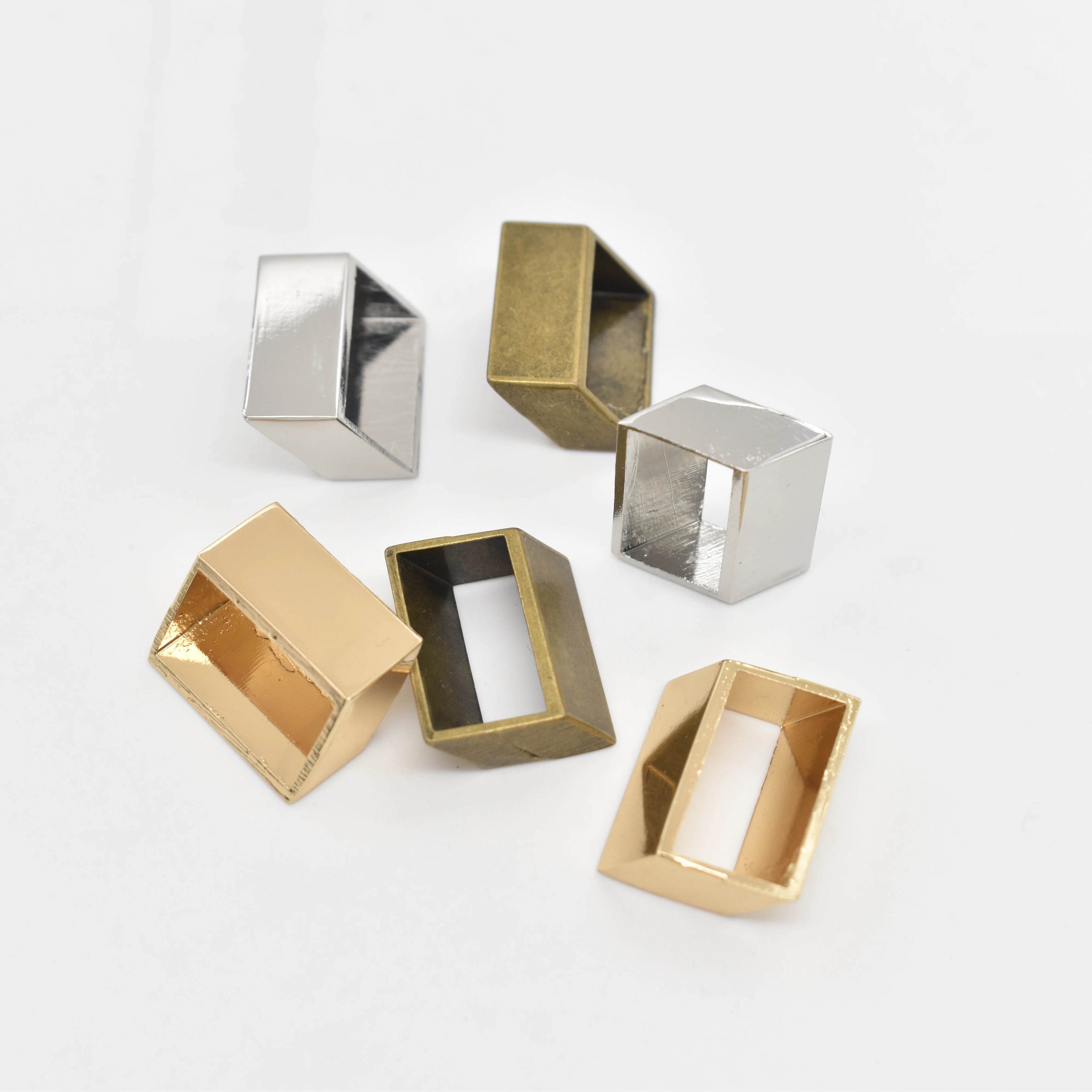 CX-2 Hot-selling Square Rectangle Unique Bikini Metal bar Buckle Zinc Alloy Swimwear Accessories