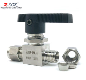 Flow Control Valve High Pressure Ball Valve Coupling Instrument Stainless Steel Double Ferrule Pneumatic Ball Valve