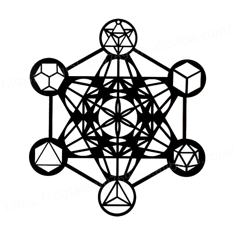 Tailai Lotus Mantra Laser Cut Wooden Wall Decor Sacred Geometry Home Wall Sculpture Hanging Art