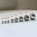 GP US Navajo Pearls Beads Round Seamless Bead 925 Sterling Silver Smooth Oxidized S925 Pearls Permanent Jewelry Chains Making