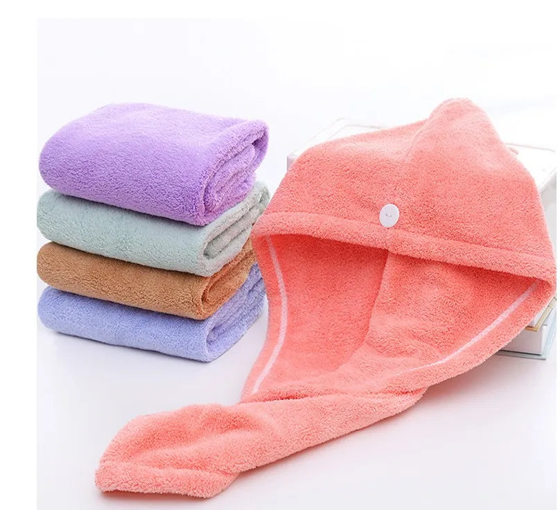 Microfiber Hair Drying Towels  bath shower  drying cap  Fast Drying Hair Cap Absorbent Twist Turban