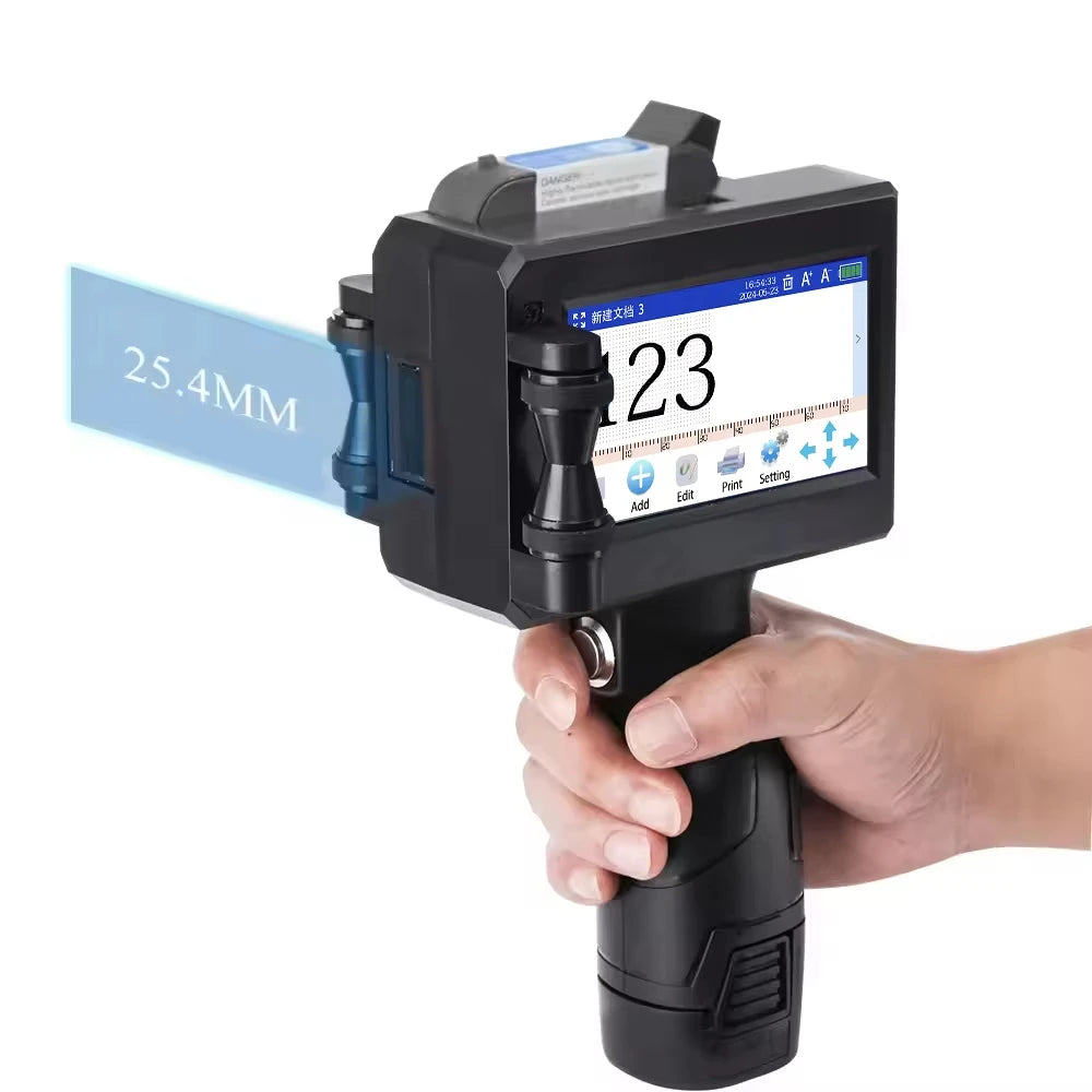 Multi Language Expiry Date Handheld Inkjet Printer QR Batch Number Mark Validity Label Coding Portable Printing Machine