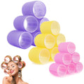 DIY Salon Hairdressing Styles Set Long & Short Hair Roller Heatless Plastic Nylon Hair Rollers with Hot Temperature Clips