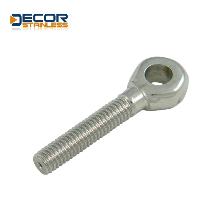 Hot Selling Steel Eye Bolt with Stamped Head Popular Hardware and Tools DIN Standard Plain Finish