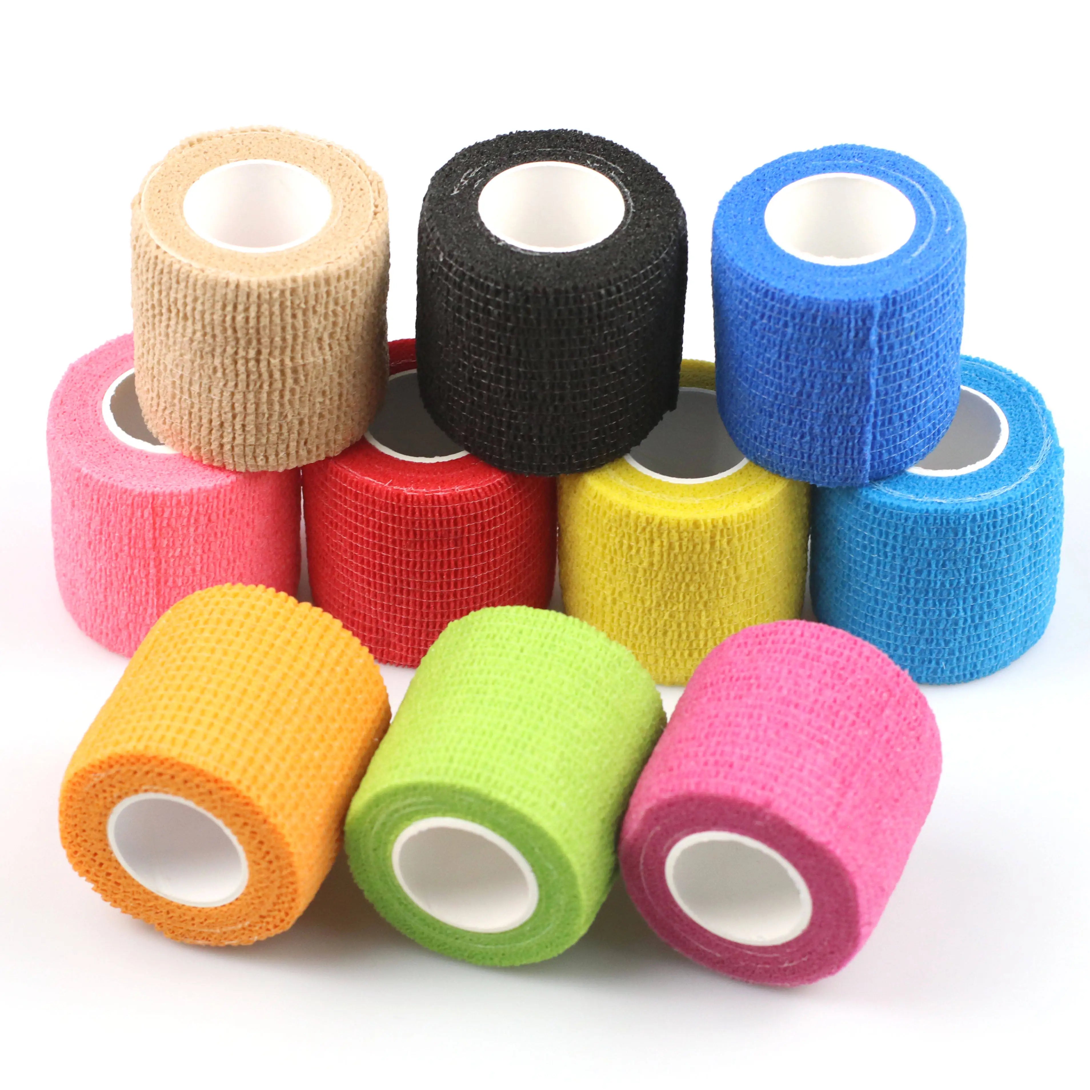 Self Adhesive Bandage Wrap Kuvvfe Athletic Elastic Cohesive Bandage for Sports InjuryAnkle Hockey Stick Tape 5cm*4.5m