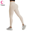 Women's Custom High Waist Gym Workout Yoga Legging Solid Pattern Stretchy Compression with Butt Lift-Up Scrunch Feature
