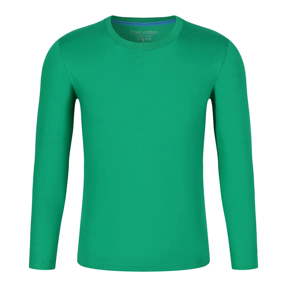 Custom Sports Street Wear 100% Cotton Long Sleeve t Shirt Custom logo Bulk Plain T-shirt