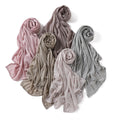 Latest Arrival Women Elastic Soft Polyester Muslim Head Wraps Hijabs Summer Breathable Cotton Jersey Hijab Fashion Arabic Scarfs