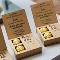 Wholesale OEM Gift Box Paper Wedding Favors Paper Candy Box With Date Chocolate Box for Guests