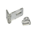 Wholesale Transparent Acrylic Hinge Lock Hasp Self-Locking Transparent Hinge Latch for Kitchen & Home Office Modern Design