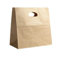 Custom Shopper Brown Art Paper Gift Bag Handmade Eco-Friendly V-Shaped Bottom Design with Logo Craft Paper Bag with Handle
