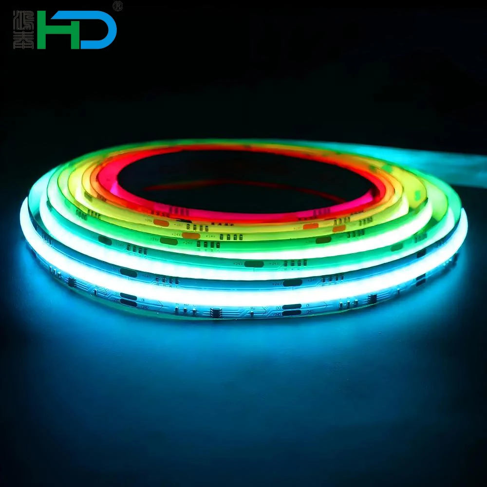 Led Strip Light Cob Ip68 Rgb LED Cob RGB Ip 67 Usa 24v Cob Addressable Rgbcct