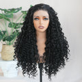 X-TRESS New Arrival 6*13 Synthetic HD Lace Wig Premium Fibre Long Kinky Curly  Lace Frontal Wigs Synthetic Hair Wigs