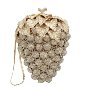 Metal Rhinestone Crystal Party Prom Clutch Handbag Wedding Purse Evening Bag