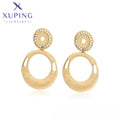 T000856089 XUPING JEWELRY 14K Gold Color Simple Stainless Steel Trendy Fine Hoop Hypoallergenic xuping Earring