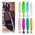 Private Label Box Braids Hair Extension Synthetic Fiber 24 41 82 Inch Expression Braiding Hair Jumbo for Black People