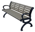 Outdoor Park Wood Plastic Composite Bench Seat Outside Street Bench Seating Public Garden Patio extra Long Wpc Chair Bench