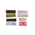 Durable Hat Scarves Jeans Logo Fabric Strong Adhesive Backing Custom Clothing Woven Labels Iron on for Shoes