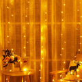 300 LED Window Curtain String Light 3*3m Christmas Lights for Indoor Outdoor Wedding Party Home Garden Bedroom Wall Christmas
