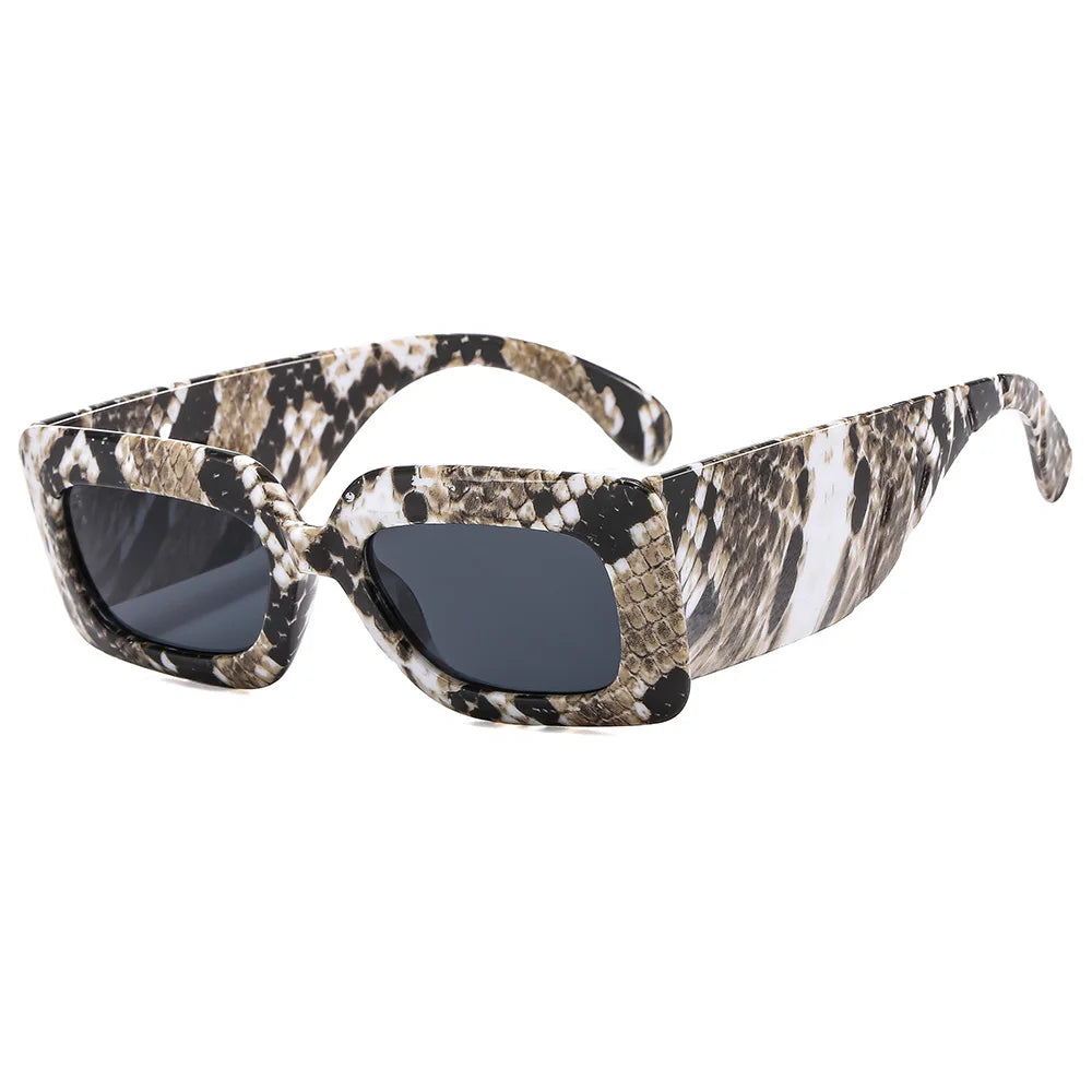 Superhot Eyewear 20711 Fashion 2023 Plastic Rectangle Retro Thick Frame Sunglasses