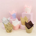 Cupcake Decorating Supplies Tulip Baking Cups Grease Proof Paper Soy Ink Printing Easy Separated Customizable Sizes