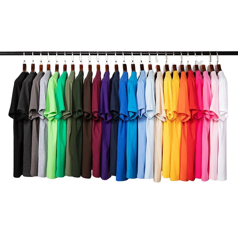 FLN 2024SS Custom Oversized 100% Cotton O-Neck Crew T-Shirt Wholesale Plus Size Short Sleeve Men's Customizable Plain T-Shirt