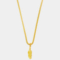Inspire Minimalist Fine Quality Stainless Steel Feather Pendant Necklace Health Fashionable Jewelry for Male