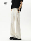 Naples Men's Casual Spring and Summer Suit Pants Wide Leg Pleated Design for Plus Size SAG Pant