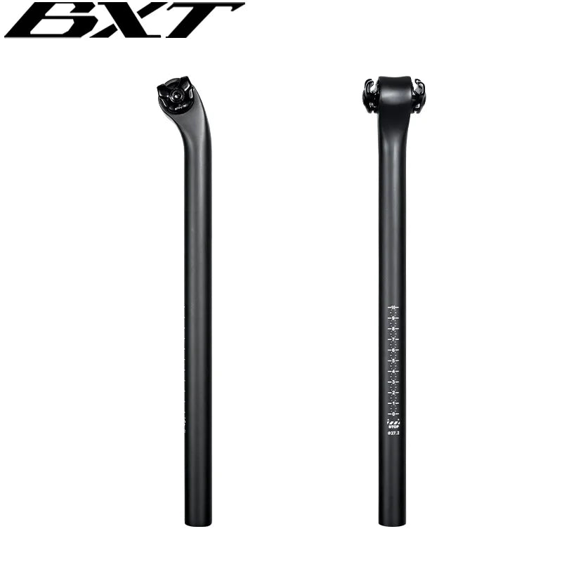 BXT Carbon Mountain Bike Seatpost 27.2 Original Raw Seat Tube 7x9mm Rails Saddle Post Tube Bicycle 27.2mm Carbon Fiber Seatpost