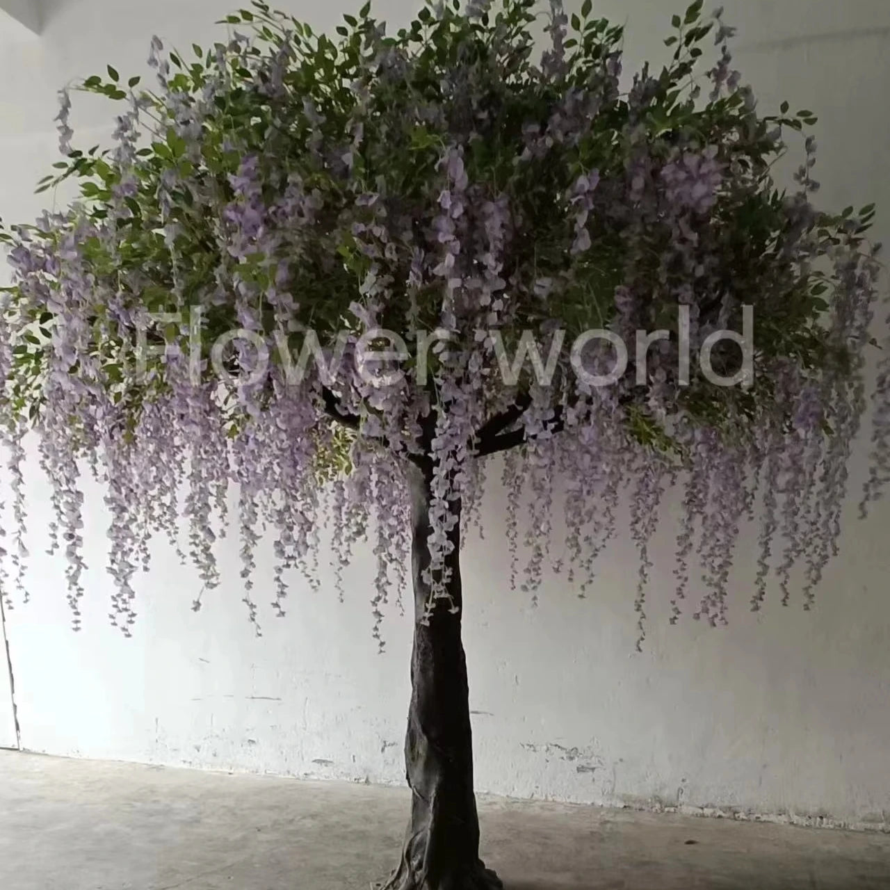 Artificial Flower Wedding Cherry Blossom Trees Gorgeous Pink Purple Sakura Tree for Indoor Outdoor Home Office Decor