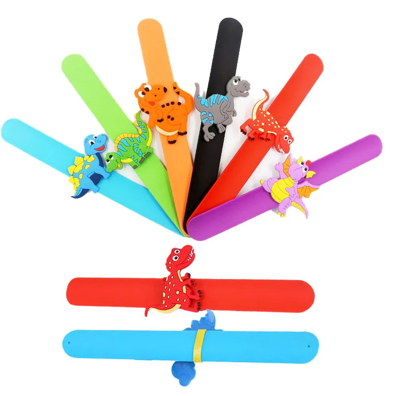 Hot Sale Dinosaur Bracelet for Kids Party Unicorn PVC Slap Wristband