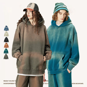 Artiemaster Stone Vintage Washed Hoodie Suit Tie Dye 3d Print Acid Wash Hoodie Suit Heavyweight Terry Oversized Suit
