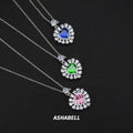 Luxury Crystal Necklace Pendant Heart Necklace With Rhinestone S925 Sterling Silver Chain Jewelry for Women Wedding Party