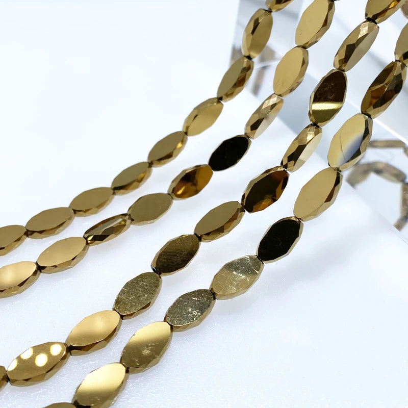 4mm 6mm Double Plane Oval Crystal Beads Diy Bracelet Necklace Material Colorful Faceted Glass Beads for Jewelry Making
