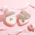 Romantic Valentine's Day Gift Box Flower Box Popular  Heart-shaped Eternal Life Flower  Jewelry Box Ring  Storage