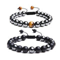 2021 Hand-Woven Vintage Bracelet Tiger Eye Bracelet Personalized Fashion Accessories Men's Jewelry 8mm Natural Stone Hip Hop