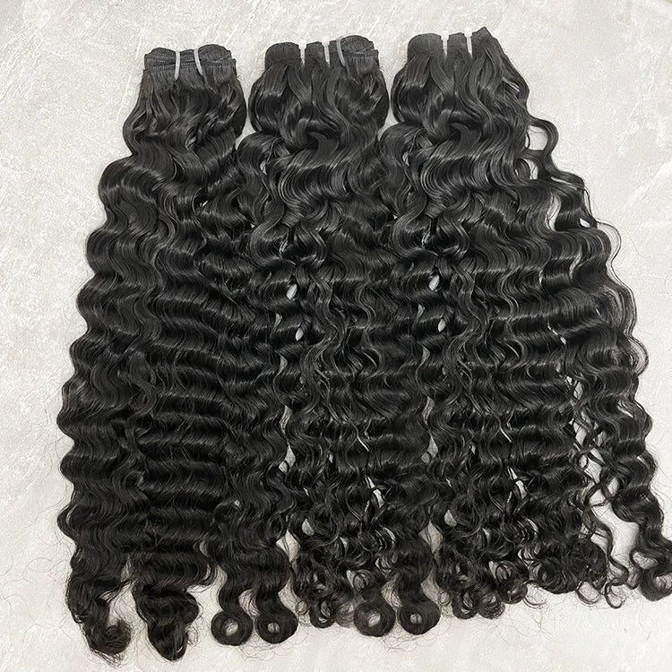 Drop Shipping Vendor 100% Raw Cambodian Human Hair Double Drawn Virgin Cuticle Aligned Cambodian Wavy Raw Hair