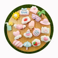 Mini Summer Beach Toys 10mm Ice Cream Sun Tree Seaside Holiday Mixed Play Toys Slime Filler Nail Art Decoration