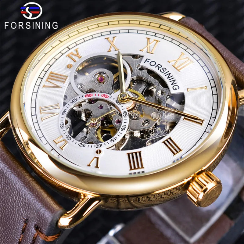 Custom Latest Male Luxury Forsining Watch Private Label  Automatic Mechanical Watches for Man