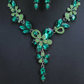 Wholesale Bridal Jewelry Sets Yiwu Style African Indian Wedding and Party Crystal Flower Rhinestone Gold Plated Factory Cost