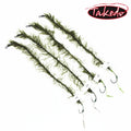 TAKEDO TKC001 2pcs/ Bag Custom Wholesale Carp Fishing Hair Rig Kelp Line Sting Fishing Hook European Carp Grass Fishing Hook MegaBDM