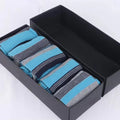 Custom logo Wholesale Men's Gift Box Socks With Packaging Custom Thin Breathable Silk Black Business Socks for Men